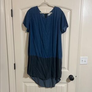 Ava & Viv Blue and Black High Low Dress